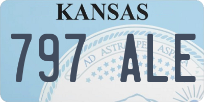 KS license plate 797ALE