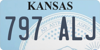 KS license plate 797ALJ