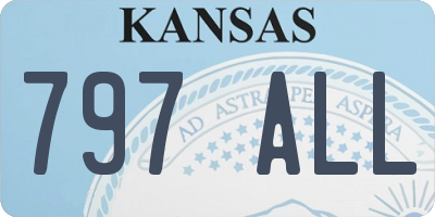 KS license plate 797ALL