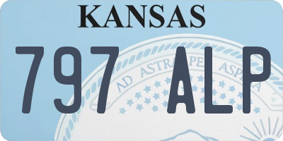 KS license plate 797ALP