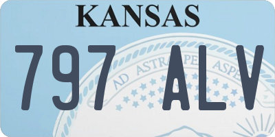 KS license plate 797ALV