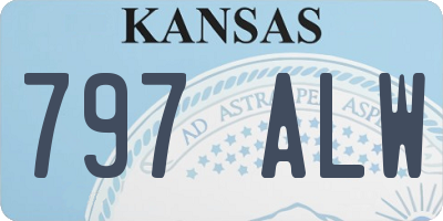 KS license plate 797ALW