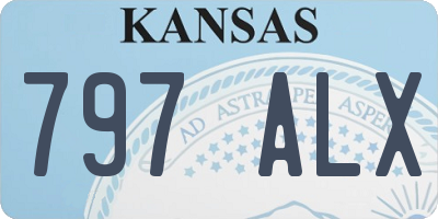 KS license plate 797ALX