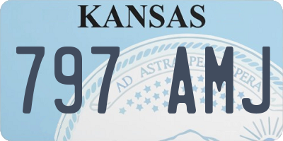 KS license plate 797AMJ