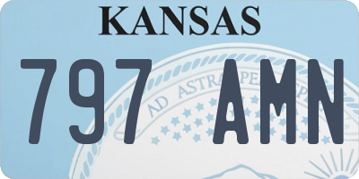KS license plate 797AMN
