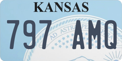 KS license plate 797AMQ