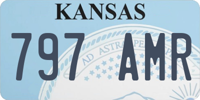 KS license plate 797AMR