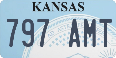 KS license plate 797AMT