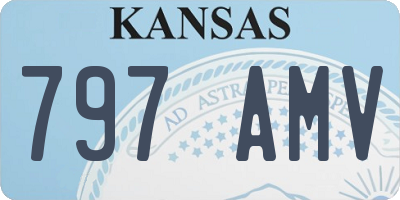 KS license plate 797AMV