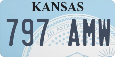 KS license plate 797AMW