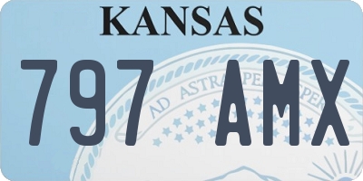 KS license plate 797AMX
