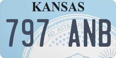 KS license plate 797ANB