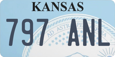 KS license plate 797ANL
