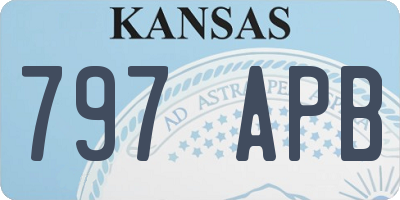 KS license plate 797APB