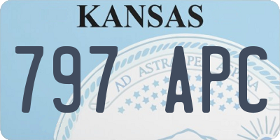 KS license plate 797APC