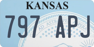 KS license plate 797APJ