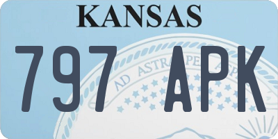 KS license plate 797APK