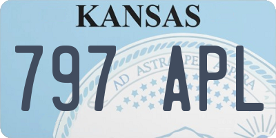 KS license plate 797APL