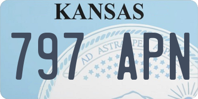 KS license plate 797APN
