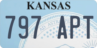 KS license plate 797APT
