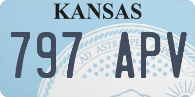 KS license plate 797APV