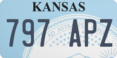 KS license plate 797APZ