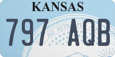 KS license plate 797AQB