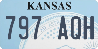 KS license plate 797AQH
