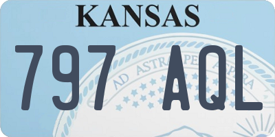 KS license plate 797AQL