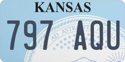 KS license plate 797AQU