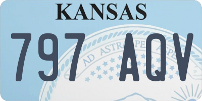 KS license plate 797AQV