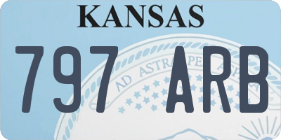 KS license plate 797ARB