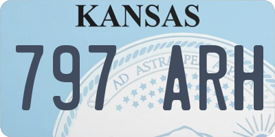 KS license plate 797ARH
