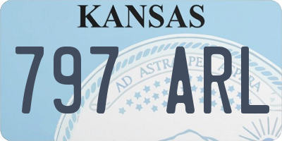 KS license plate 797ARL
