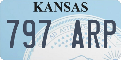 KS license plate 797ARP