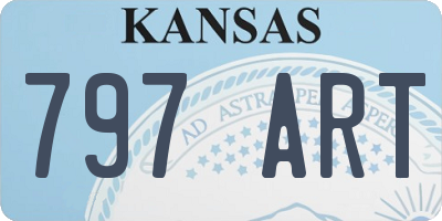 KS license plate 797ART