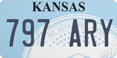 KS license plate 797ARY