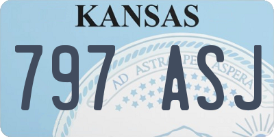 KS license plate 797ASJ