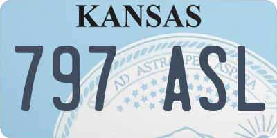 KS license plate 797ASL