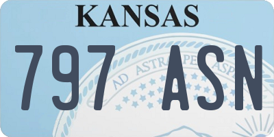 KS license plate 797ASN