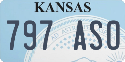 KS license plate 797ASO