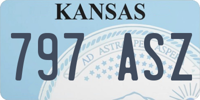 KS license plate 797ASZ