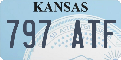 KS license plate 797ATF