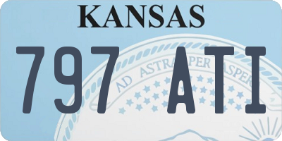 KS license plate 797ATI