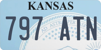 KS license plate 797ATN