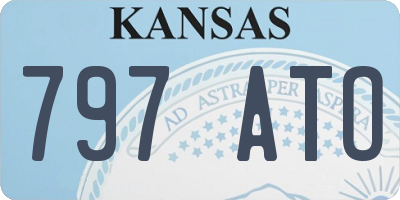 KS license plate 797ATO
