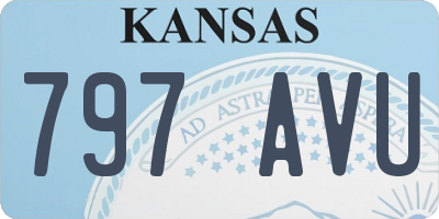 KS license plate 797AVU
