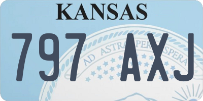 KS license plate 797AXJ