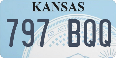 KS license plate 797BQQ