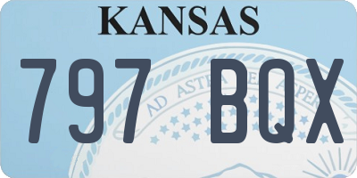 KS license plate 797BQX